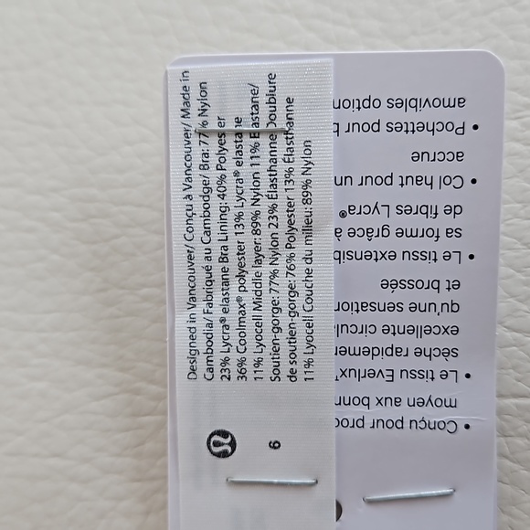 Lululemon Wunder Train Long Line Bra, Size 6 - Picture 12 of 13